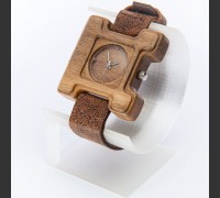 Dřevěné hodinky Hercule Poirot Ořech - V.Č.: 00144