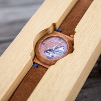 Dřevěné hodinky Ideál Automat Třešeň - V.Č.: 00317