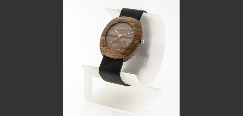 Dřevěné hodinky Club Ořechové - V.Č.: 00332