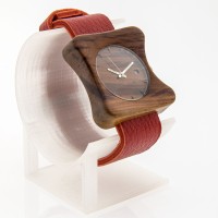 Dřevěné hodinky Edison Švestka - V.Č.: 00339