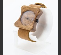 Dřevěné hodinky Edison Meruňka - V.Č.: 00340