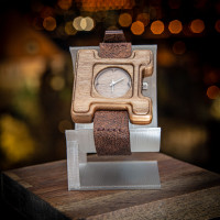 Dřevěné hodinky Hercule Poirot Ořech - V.Č.: 00144