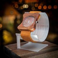 Dřevěné hodinky Edison Slivoň Bluma - V.Č.: 00151