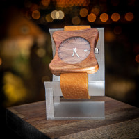 Dřevěné hodinky Edison Slivoň Bluma - V.Č.: 00151