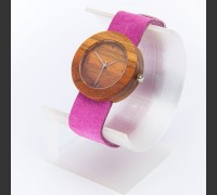 Dřevěné hodinky Alfa Višeň - V.Č.: 00177