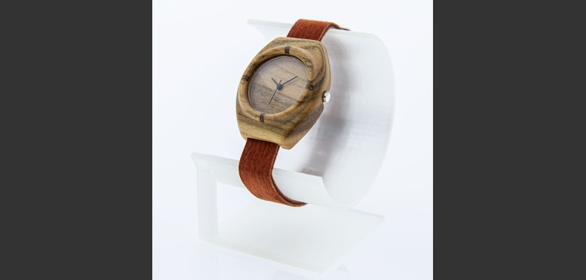 Dřevěné hodinky Aladin mini Višeň - V.Č.: 00231
