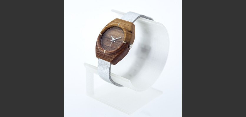Dřevěné hodinky Aladin mini Slivoň Bluma - V.Č.: 00249
