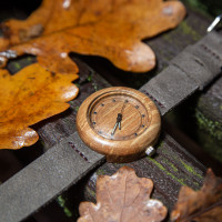 Dřevěné hodinky Jas Ořech V.Č.: 00155