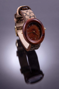 Dřevěné hodinky model "Empire" - Švestka